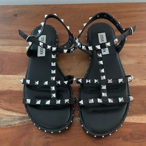 Steve Madden Black Stud Sandals